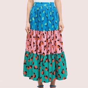 Kate spade color block apple skirt